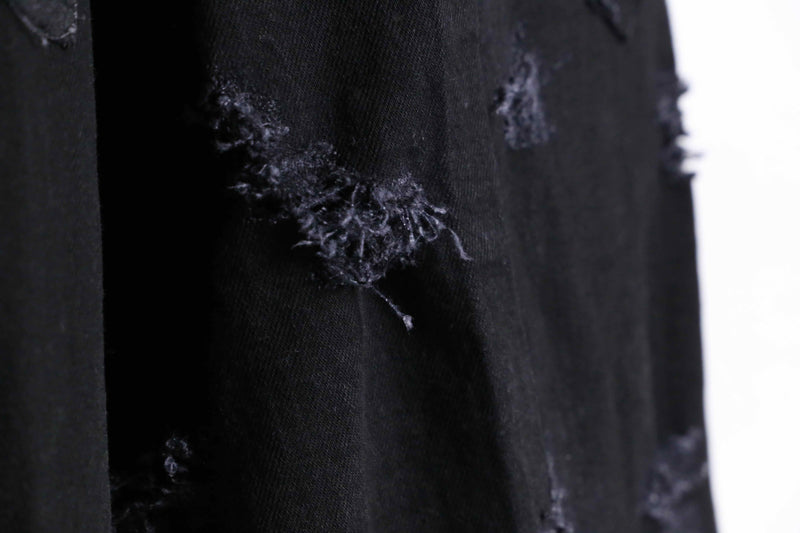 ''Re:make''buggy black denim pants