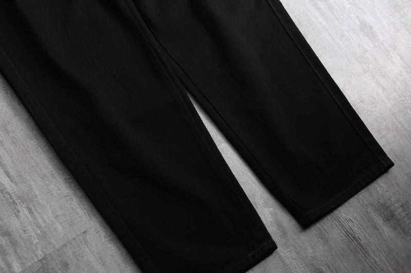 1990s M+Francois Girbaud black baggy denim pants