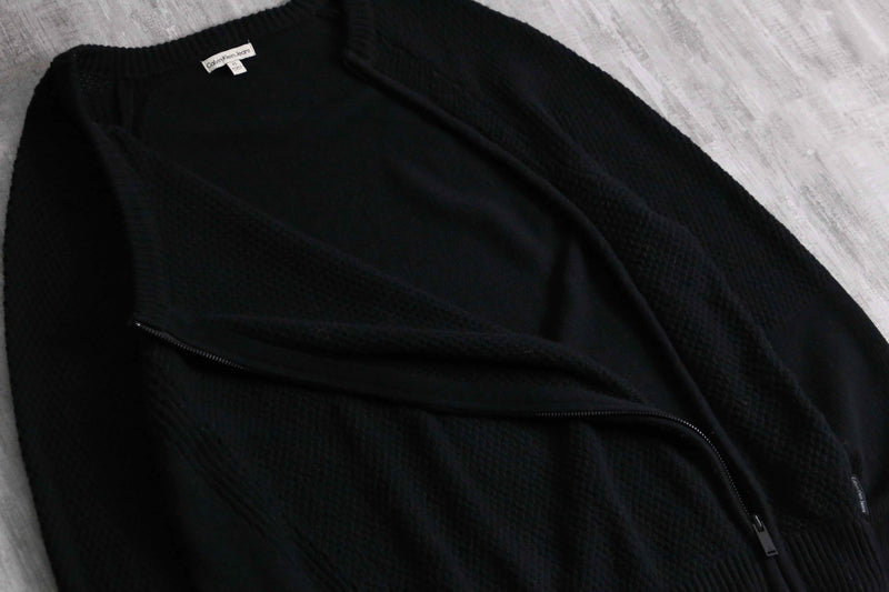 2000s Calvin Klein Jeans diagonal zipper knit