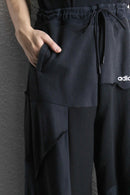 ''Re:make'' wide patchwork sweat pants