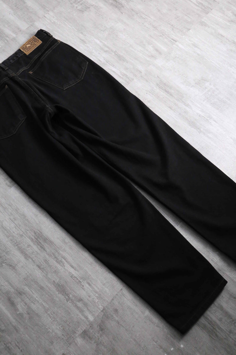1990s M+Francois Girbaud black baggy denim pants