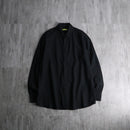 2000s VERSACE JEANS woven pattern black shirt