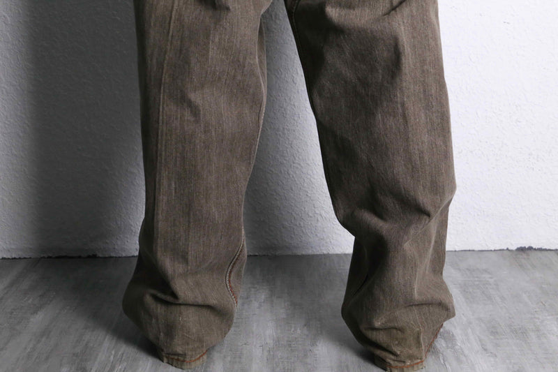 "knockout jeans" wide straight pants