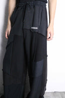 ''Re:make'' wide patchwork sweat pants
