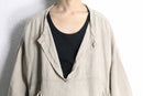 linen wide deformation pullover