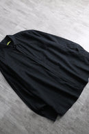 2000s VERSACE JEANS woven pattern black shirt