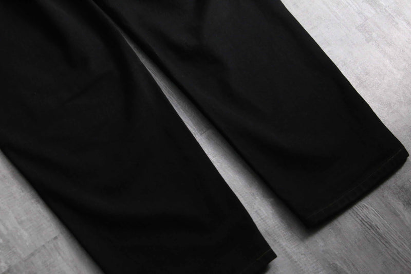 1990s M+Francois Girbaud black baggy denim pants