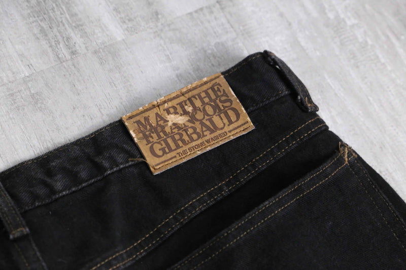 1990s M+Francois Girbaud black baggy denim pants