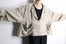 linen wide deformation pullover