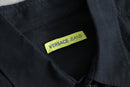 2000s VERSACE JEANS woven pattern black shirt