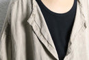 linen wide deformation pullover