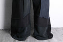 ''Re:make'' wide patchwork sweat pants