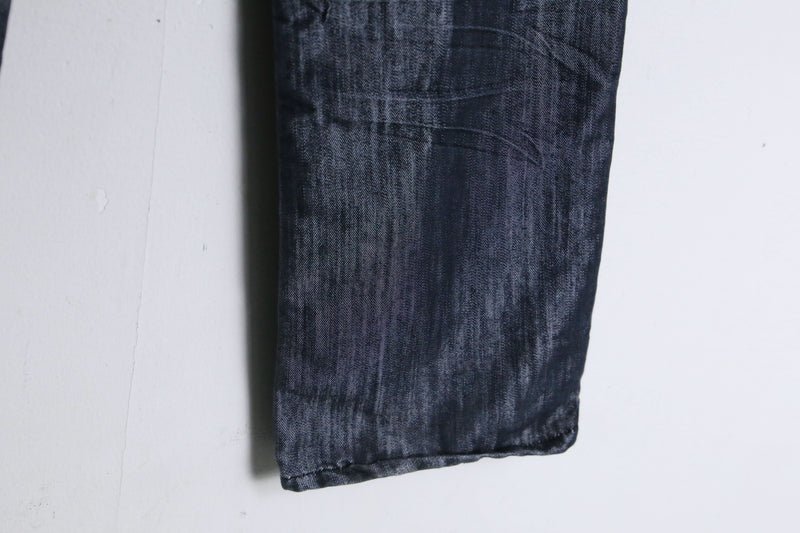 luster design black denim pants