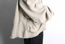 linen wide deformation pullover