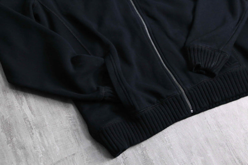 “Calvin Klein” black color mock neck zip sweat