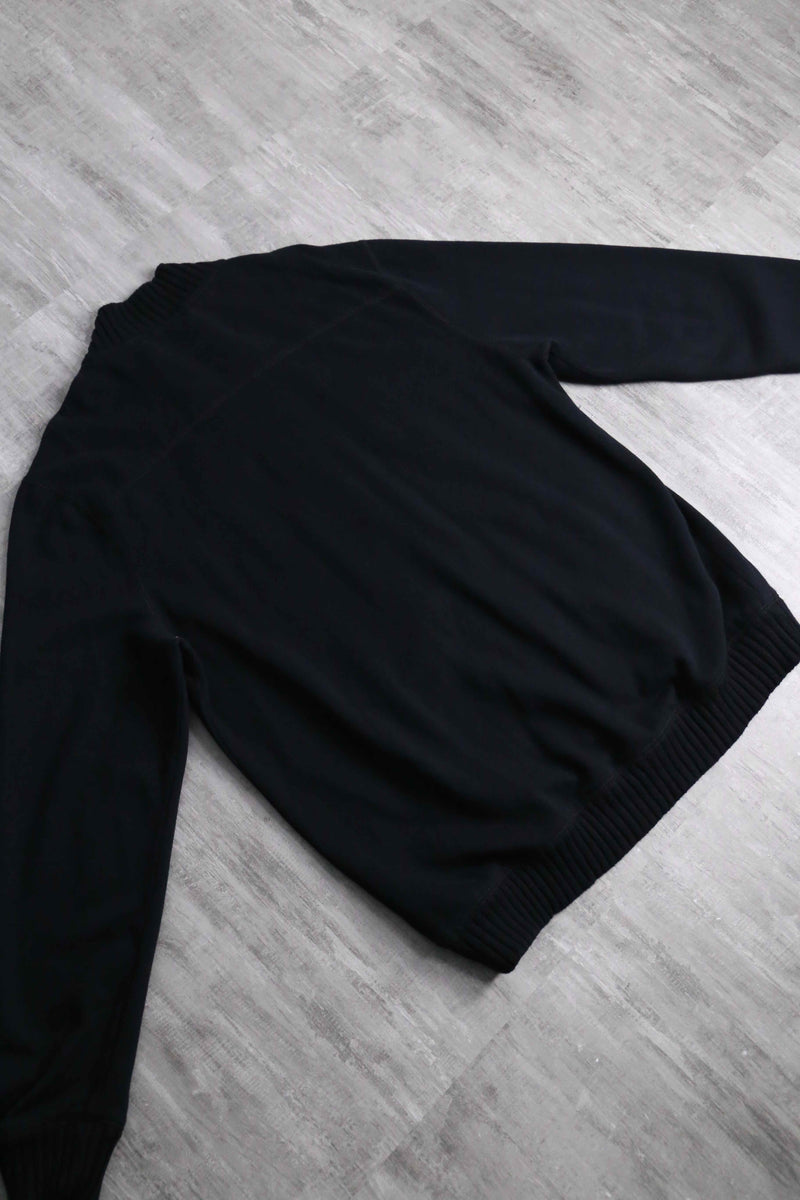 “Calvin Klein” black color mock neck zip sweat