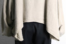 linen wide deformation pullover