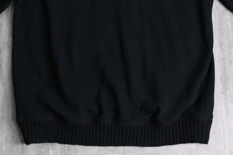 “Calvin Klein” black color mock neck zip sweat