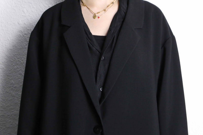 single type long easy jacket