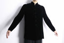 velour mandarin collar china shirt