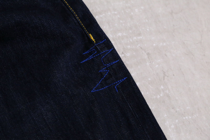 “COOGI” guitars embroidery buggy short denim pants