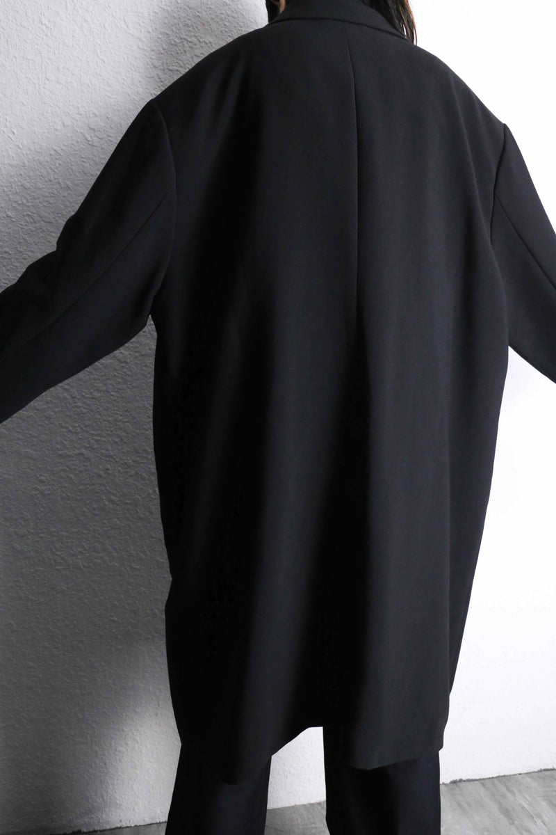 single type long easy jacket