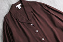 1990s open collar silk shirt