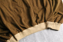 bi-color V-neck pullover