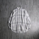 2000s THOMAS DEAN linen check shirt