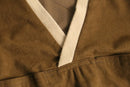 bi-color V-neck pullover