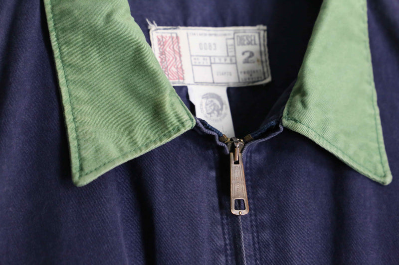 90’s “diesel” bi-color zip up jacket
