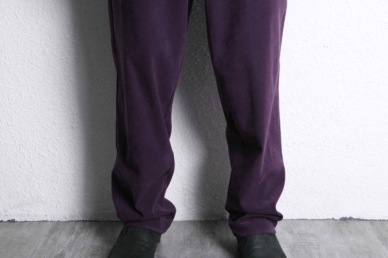 purple color poly mulch pocket set-up