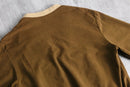 bi-color V-neck pullover