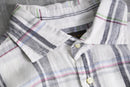 2000s THOMAS DEAN linen check shirt
