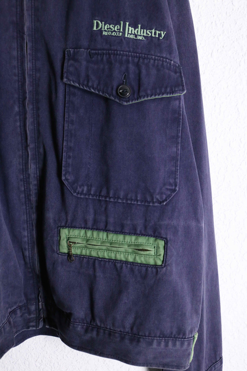 90’s “diesel” bi-color zip up jacket