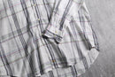 2000s THOMAS DEAN linen check shirt