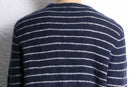 navy border brushed knit sew