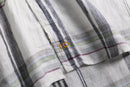 2000s THOMAS DEAN linen check shirt