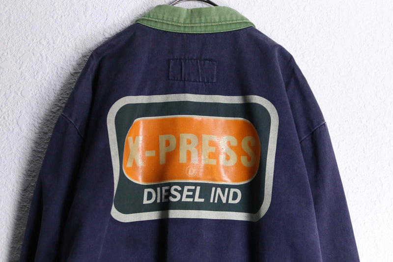 90’s “diesel” bi-color zip up jacket