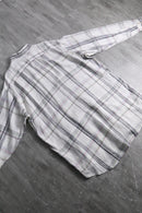 2000s THOMAS DEAN linen check shirt