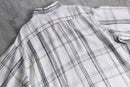 2000s THOMAS DEAN linen check shirt