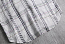 2000s THOMAS DEAN linen check shirt