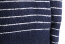 navy border brushed knit sew