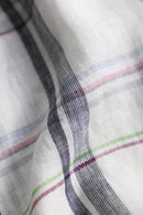 2000s THOMAS DEAN linen check shirt