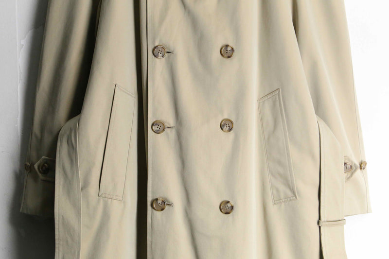 "Brooks Brothers" beige color double trench coat