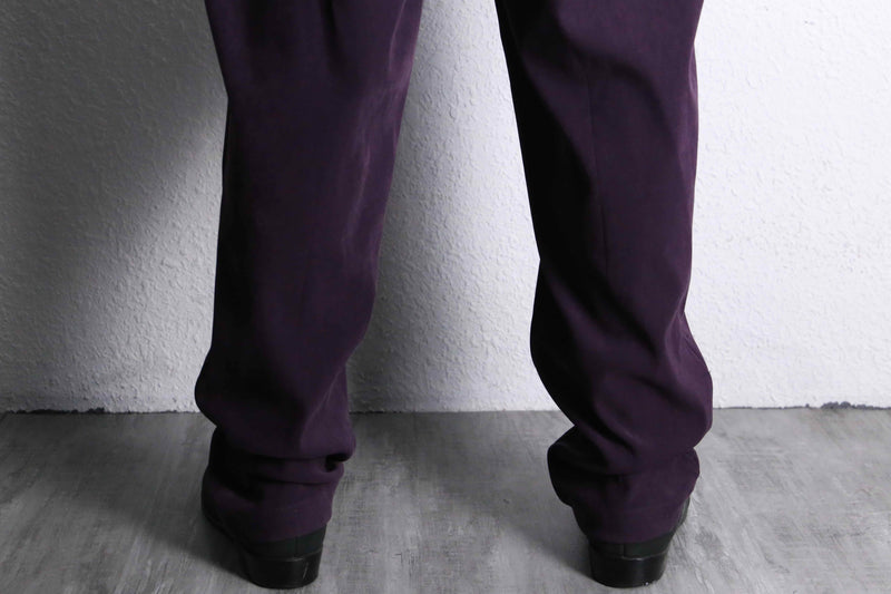purple color poly mulch pocket set-up