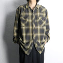 heavy cotton plaid work shirt