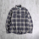 “Wool Rich” over check cotton flannel shirt