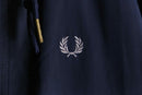 “FRED PERRY” navy m-65 field sampling jacket