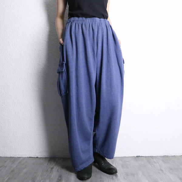 ”KINGSIZE” blue color 4XL sweat cargo pants